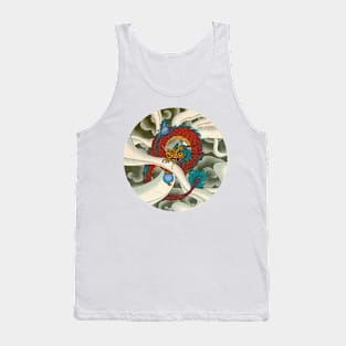 Minhwa: Asian Dragon with Magic Pearl A Type (Korean traditional/folk art) Tank Top